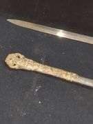 Ornate Ceremonial Sword with Scabbard and Belt