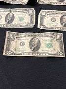 Lot of 5 Ten Dollar Federal Reserve Notes