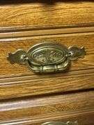 Wooden 5-Drawer Chest with Ornate Details