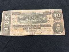 Confederate States of America $10 Note