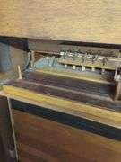 Ornate Pump Organ and Matching Stool