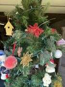 Assorted Decorated Christmas Trees with Ornaments