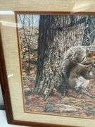 Framed Steve St. Clair Print - Squirrels in Autumn