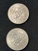 Two 1971 Eisenhower One Dollar Coins