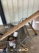Shopping Cart with Paint Cans and Tools