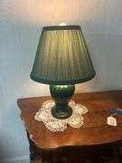 Accent Table with Lamp