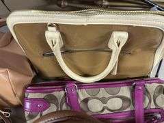 Assorted Ladies Handbags - Coach, Nine West, and More