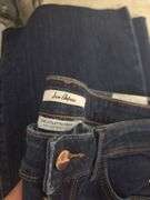 A VARIETY OF WOMENS JEANS- 1- PAIR OF JEAN SHORTS- SIZES 10- 12- 14- DIFFERENT BRANDS