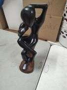 CARVED WOOD STATUE 19 INCHES TALL