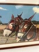 Steve St. Clair Framed Art Print of Mules