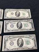 Lot of Twelve US $10 Bills
