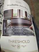 THRESHOLD GRAY MEDALLION AREA RUG - 4 FT X 5 FT 6 INCH