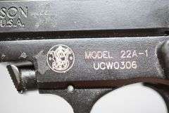 Smith & Wesson Model 22A-1 Target Pistol In .22 LR Caliber,