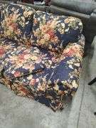 BROYHILL FLOWERED COUCH - 90 INCHES WIDE