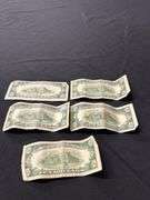 Lot of Five $10 Bills - US Currency