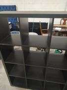 16 CUBE STORAGE SHELF BLACK - 58X16X58