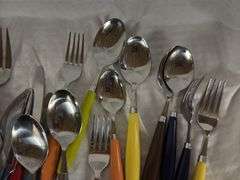 Fiesta Flatware Set with Colorful Handles