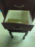 Mahogany Finish Jewelry Armoire