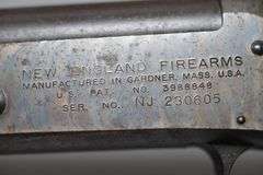 New England Firearms Pardner Model SBI Single Shot 20 Gauge Shotgun, Mod P,