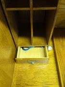 Oak Roll Top Desk with Storage