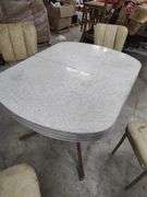 VINTAGE DINING TABLE WITH 4 MATCHING CHAIRS