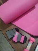 WEIGHT SCALE AND EXERCISE ITEMS