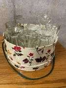 Assorted Glassware Lot: Drinking Glasses and Dessert Bowls