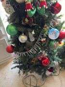 Assorted Decorated Christmas Trees with Ornaments