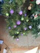 Assorted Decorated Christmas Trees with Ornaments