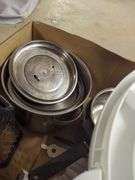 Baking and Cooking Assortment: Cake Carrier, Bundt Pan, Saucepans, Better Homes and Gardens Mugs, Grater & Thermometer