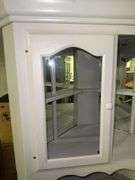White Painted Corner Display Cabinet