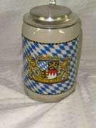 Ceramic Pitcher with Heart Design and GERZ Bavarian Beer Stein