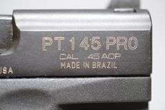 Taurus PT145 Pro Pistol In .45 ACP Caliber,