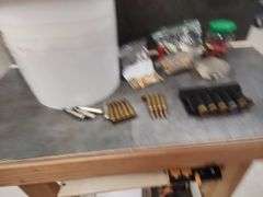 BUCKET OF ASSORTED AMMO
