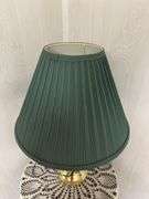 Accent Lamp with Green Shade & Side Table