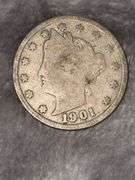 LIBERTY V NICKEL 1901