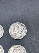 TWELVE MERCURY DIMES