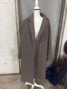 WOMENS- H&M- SIZE LARGE- WOOL BLEND TRINCH COAT-