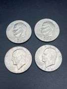 FOUR EISENHOWER DOLLARS