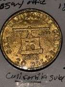 CALIFORNIA GOLD 1855 20 DOLLARS BLAKE AND COMPANY ASSAYERS  POSSIBLE REPLICA