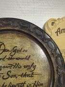 Religious Wall Decor: "Amazing Grace" Sheet Music and John 3:16 Plate