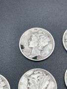 TWELVE MERCURY DIMES