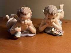 Lamp and Angel Figurine Collection
