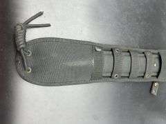 Fixed Blade Knife with Leather Handle and Sheath