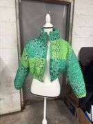 BANDANNA PRINT- WOMENS- PUFFER JACKET- SIZE- SMALL-
