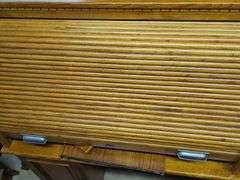 Oak Roll Top Desk with Storage