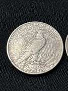 Three 1923 Peace Silver Dollars