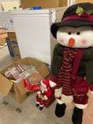 Christmas Holiday Decor Lot - Santa, Snowman, Ornaments and More
