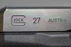 Glock Model 27 Pistol With Laser In .40 S&W Caliber,