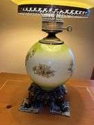 Floral Decorated Parlor Lamp